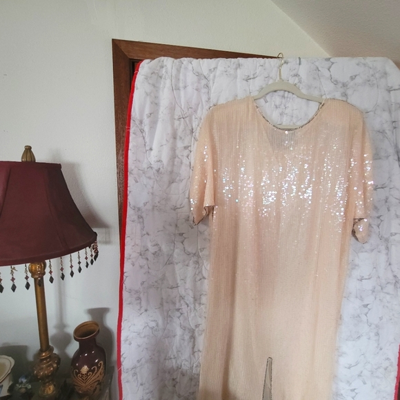 A Jean for Joseph Le Bon vintage pure silk 100% beaded and sequins dress. - Picture 5 of 5